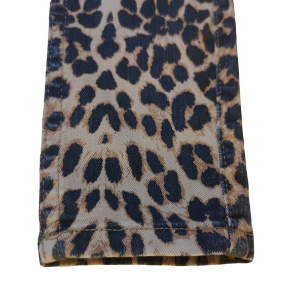 Zara Leopard Print Skinny Ankle Jeans - Picture 6 of 8